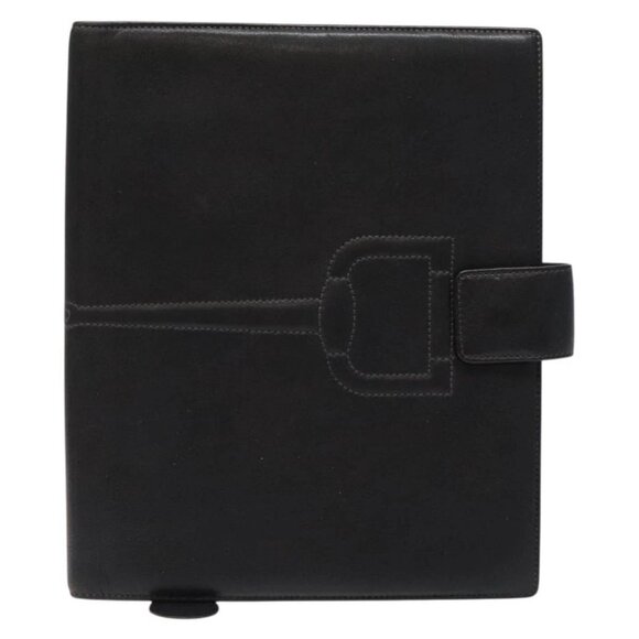 GUCCI Book Cover Leather Black Auth 133512 - Picture 2 of 16